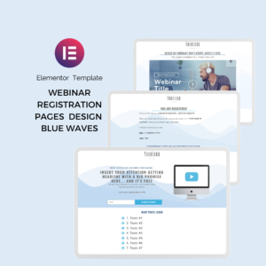 Elementor Template Webinar Blue