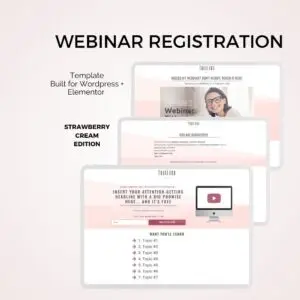 Strawberry Etsy webinar elementor