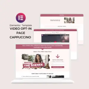 Elementor Template Video Opt-in